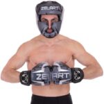 Перчатки боксерские 8-14 унций, цвет черный-серый