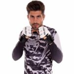 Перчатки для смешанных единоборств MMA Zelart ,размер S-L, цвет- бело-чёрный