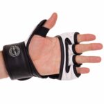 Перчатки для смешанных единоборств MMA Zelart ,размер S-L, цвет- бело-чёрный