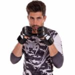 Перчатки для смешанных единоборств MMA Zelart ,размер S-L, цвет- чёрно-белый