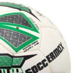 М'яч футбольний HYBRID SOCCERMAX біло-зелений №5 PU