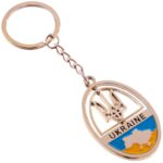 Брелок SP-Sport Украина (карта в овале) (метал,хром)