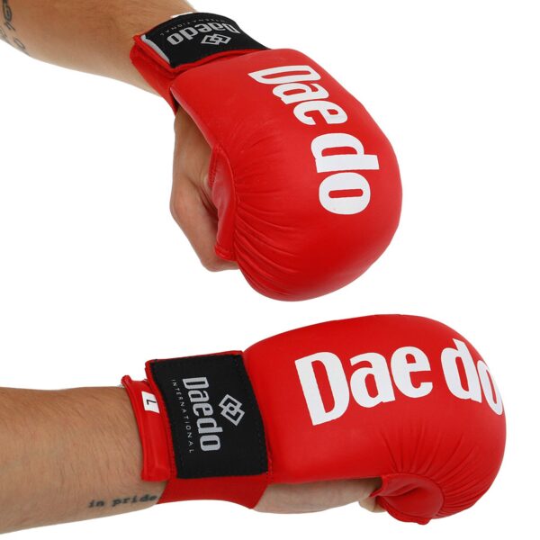 Накладки (рукавички) для карате DAE DO розміри SL, колір - синій