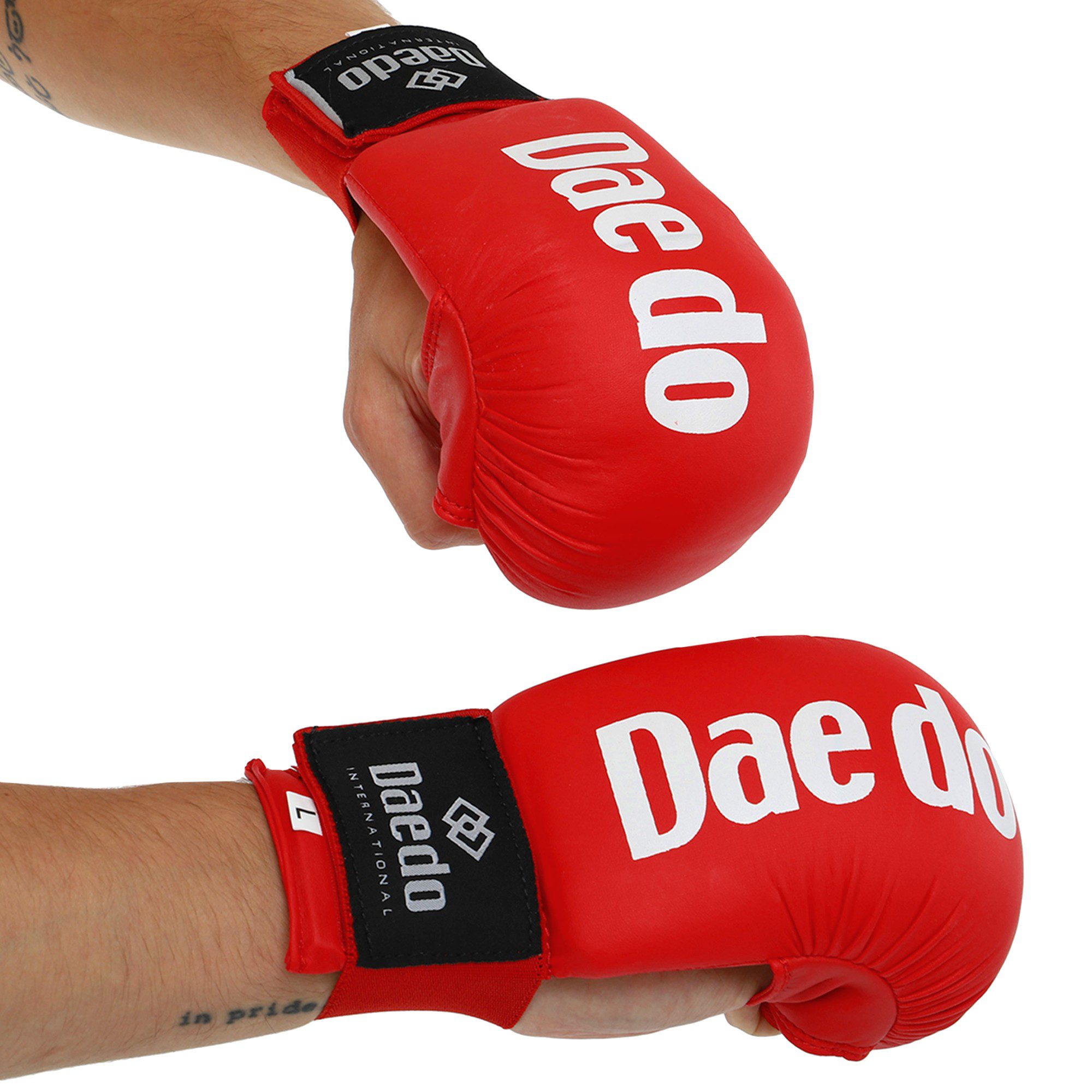 KM600,7 Накладки (рукавички) для карате DAE DO розміри SL, колір - синій