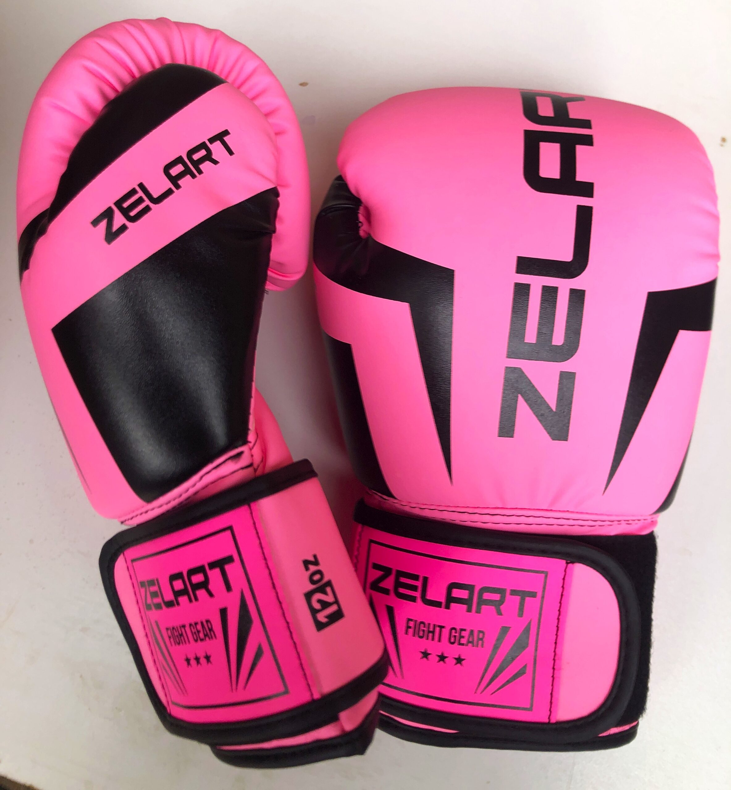 Рукавички боксерські Zelart рожеві 8-12 унцій