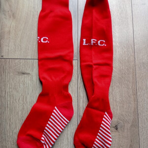 Гетры детские с символикой футбольного клуба SPOINT LIVERPOOL HOME 2024, размер 32-39 красный