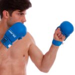 Накладки (перчатки) для карате Zelart, размеры XS,М, красные