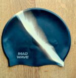 Шапочка для плавання силіконова збільшеного об'єму MadWave MULTI BIG чорна