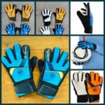 Рукавички воротарські SOCCERMAX дитячі, розміри 5-7, колір оранжево-чорні