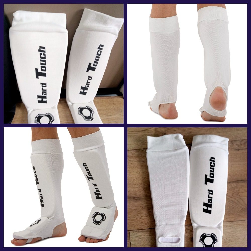 Захист гомілки та стопи HARD TOUCH, розміри S-XL, колір - білий