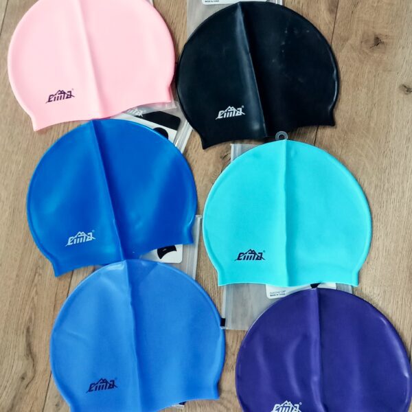 Шапочка для плавания силиконовая детская 4-6лет, цвета в ассортименте