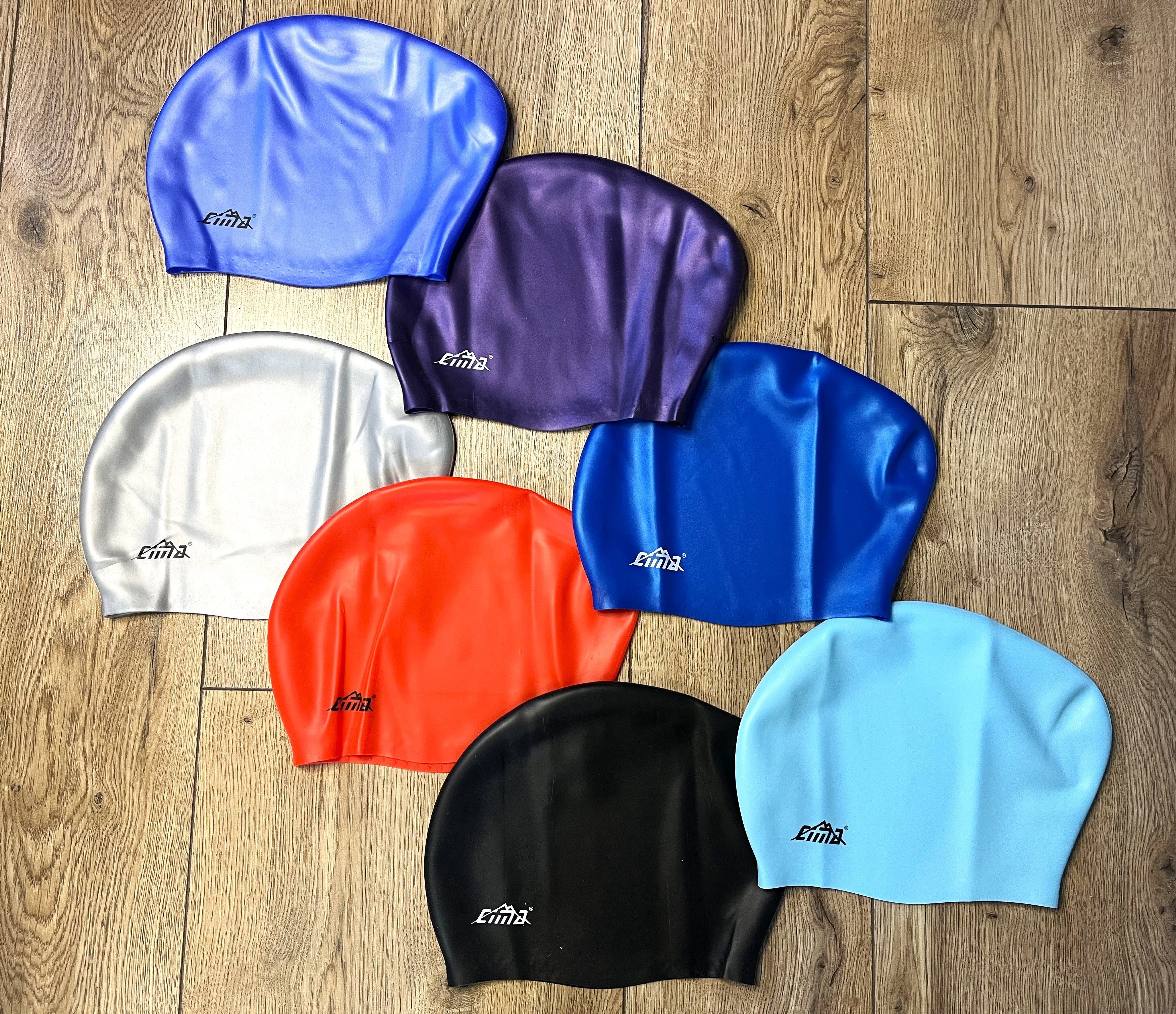 Шапочка для плавання силіконова на довге волосся для дорослих CIMA, кольори в асортименті