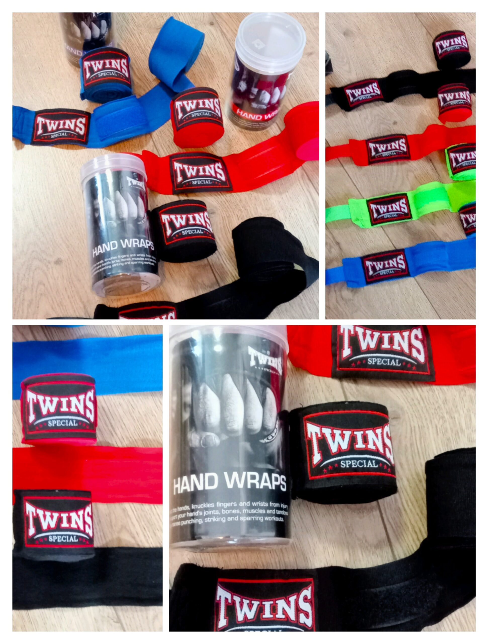 Бінти боксерські TWINS, 5метрів, бавовна з еластаном, колір в асортименті