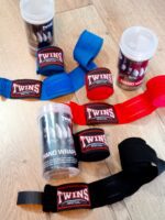 Бінти боксерські TWINS, 5метрів, бавовна з еластаном, колір в асортименті