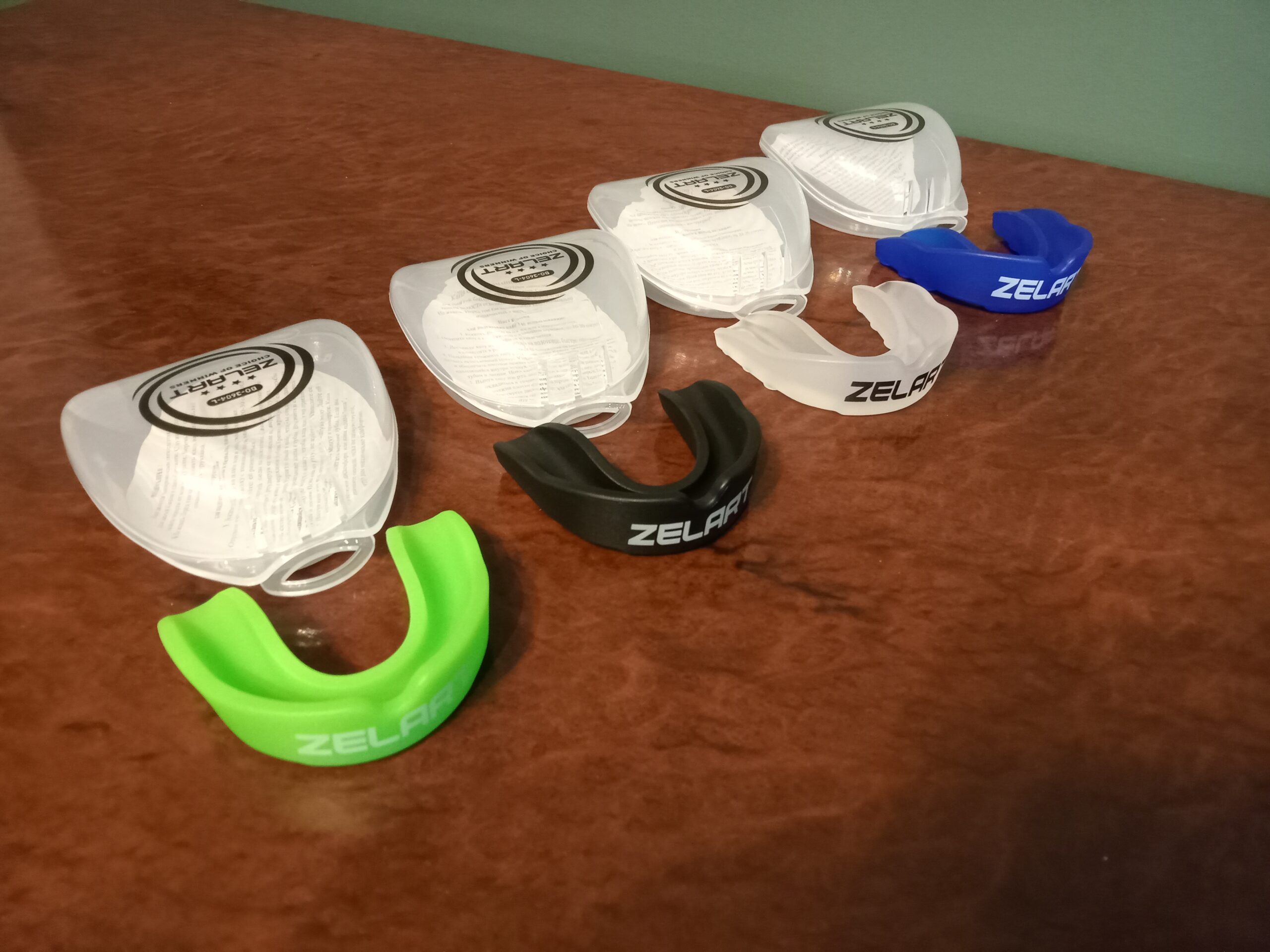 Капа боксерская одночелюстная Zelart (взрослая) размер L ,цвета в ассортименте - Прозрачный