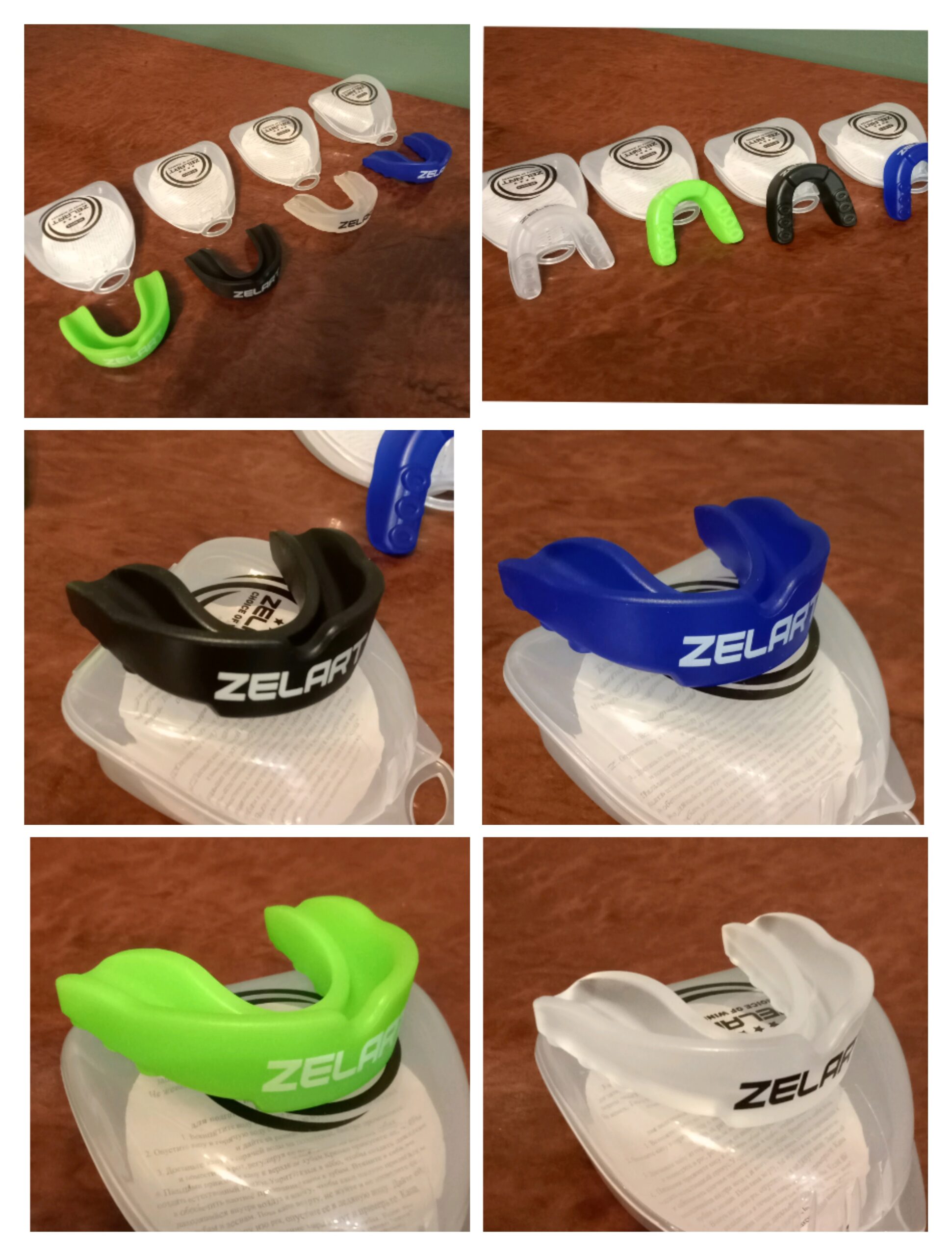 Капа боксерская одночелюстная Zelart (взрослая) размер L ,цвета в ассортименте - Прозрачный