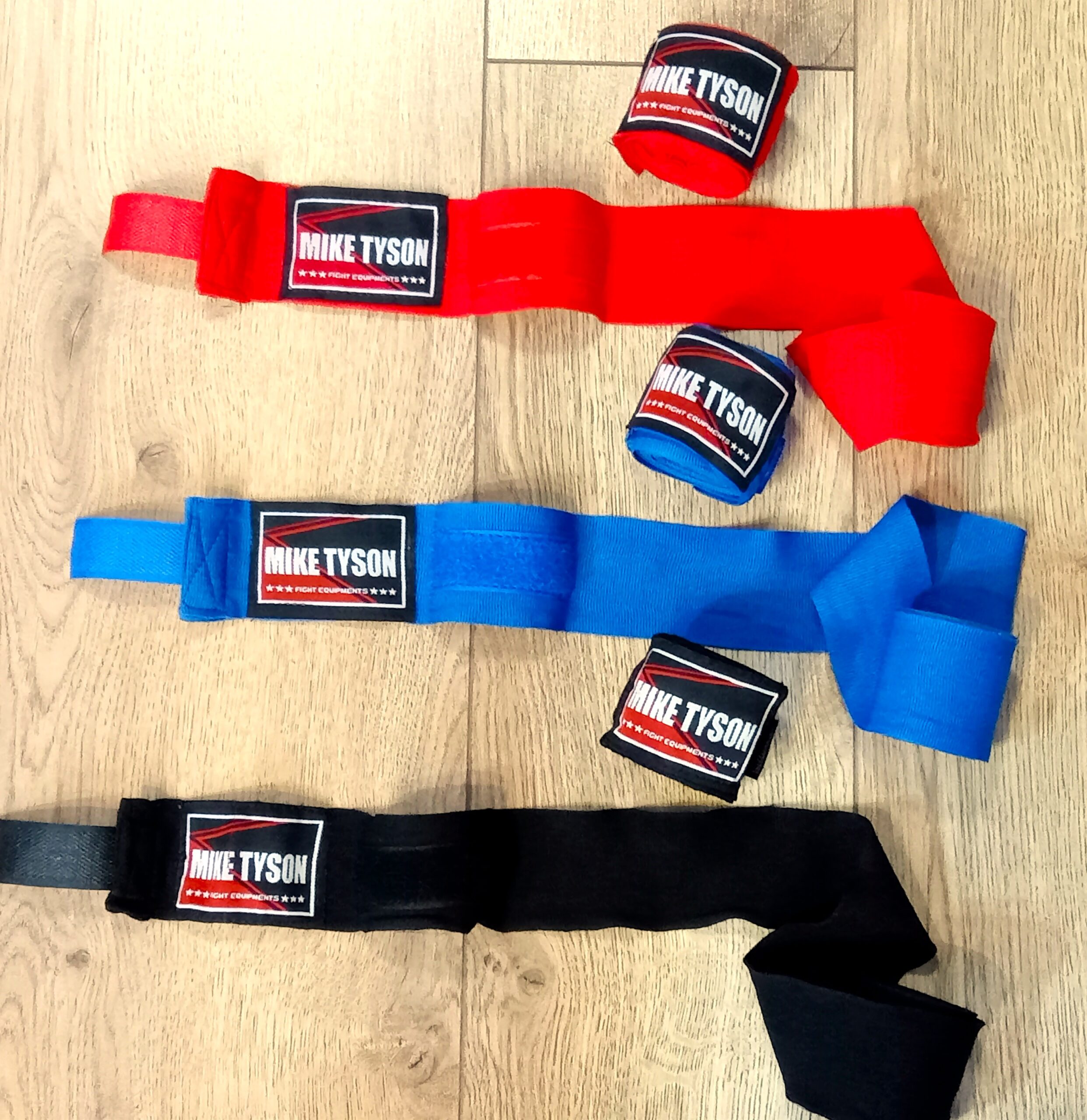 Бінти боксерські бавовна з еластаном MIKE TYSON, довжина - 3метри, кольори в асортименті