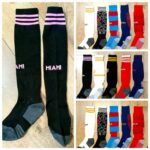 Гетры детские с символикой футбольного клуба SPOINT INTER MIAMI AWAY 2024, размер 32-39, цвет - черный