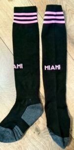 Гетры детские с символикой футбольного клуба SPOINT INTER MIAMI AWAY 2024, размер 32-39, цвет - черный