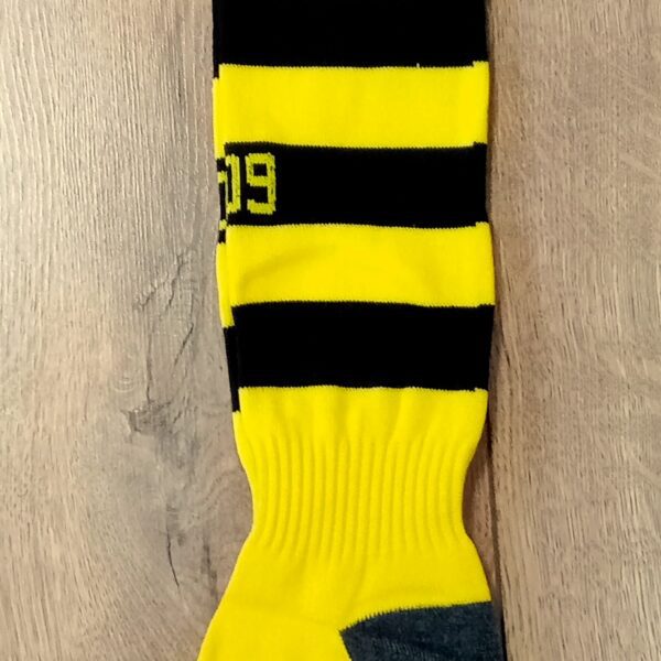 Гетри дитячі із символікою футбольного клубу BORUSSIA DORTMUND HOME 2024, розмір 32-39 жовтий