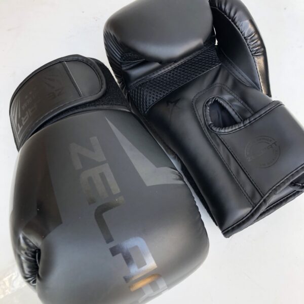 Перчатки боксерские Zelart 10-14 унций, цвет - чёрный