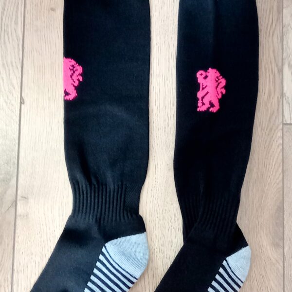 Гетры детские с символикой футбольного клуба  AC MILAN HOME 2025, размер 27-35, цвет черный