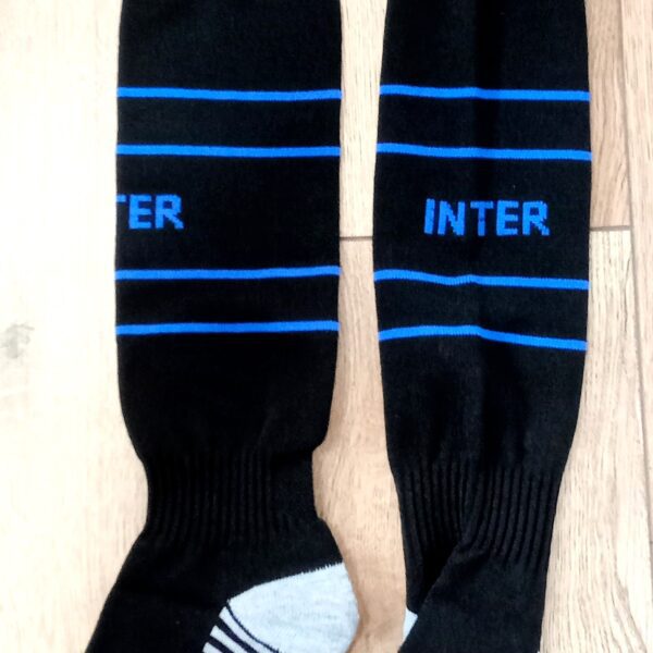 Гетри дитячі із символікою футбольного клубу AC MILAN HOME 2025, розмір 27-35, колір чорний