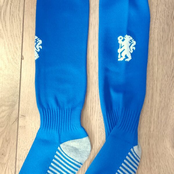 Гетры детские с символикой футбольного клуба CHELSEA AWAY 2025 , размер 27-35, цвет синий