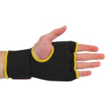 Перчатки-бинты внутренние гелевые из полиэстера TWINS,размер S-XL, цвет-чёрный (красная окантовка)