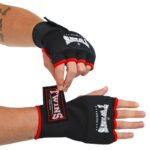 Рукавички-бинти внутрішні гелеві з поліестеру TWINS, розмір S-XL, колір-чорний (червона окантовка)