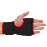 Рукавички-бинти внутрішні гелеві з поліестеру TWINS, розмір S-XL, колір-чорний (червона окантовка)