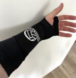 Нарукавники компрессионные волейбольные (рукава с накладками для защиты)(к-т из 2шт) черные