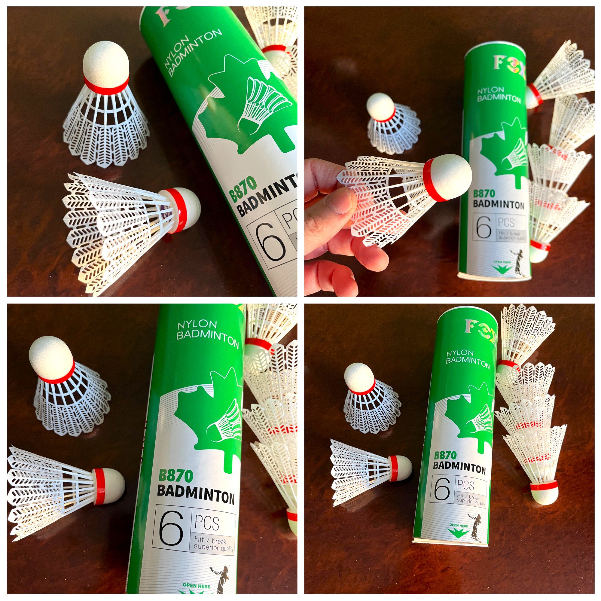 Волан для бадминтона (цена за 1 шт. ) нейлоновый FOX (скоростной), цвет белый