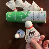 Волан для бадминтона (цена за 1 шт. ) нейлоновый  FOX (скоростной), цвет белый