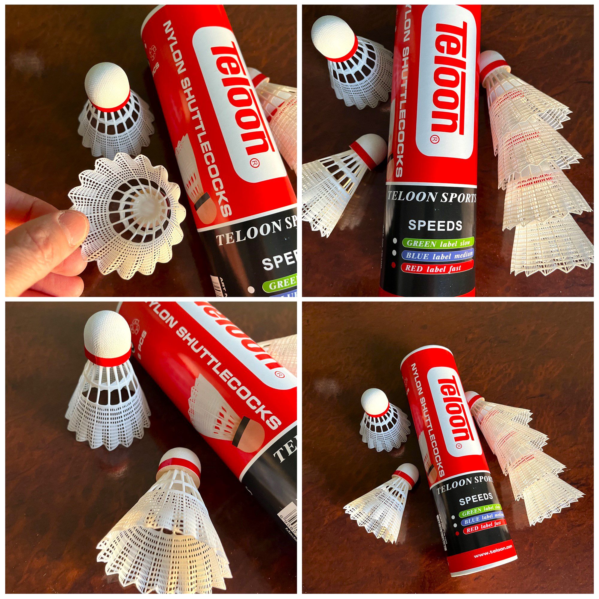 Волан для бадминтона нейлоновый (цена за 1 шт. ) TELOON (медленный), цвет белый