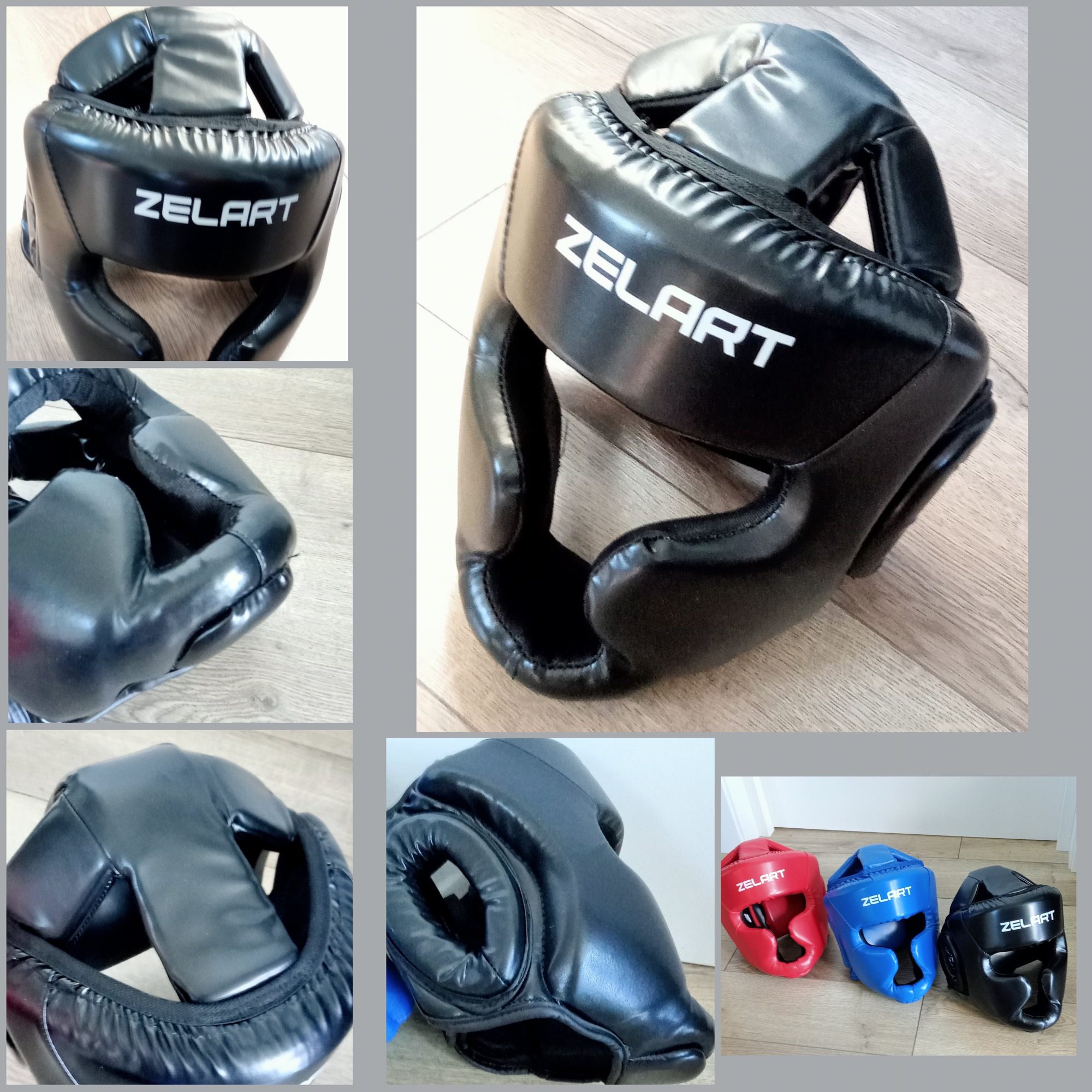 Шлем боксерский с полной защитой  Zelart , размеры S-L, цвет чёрный