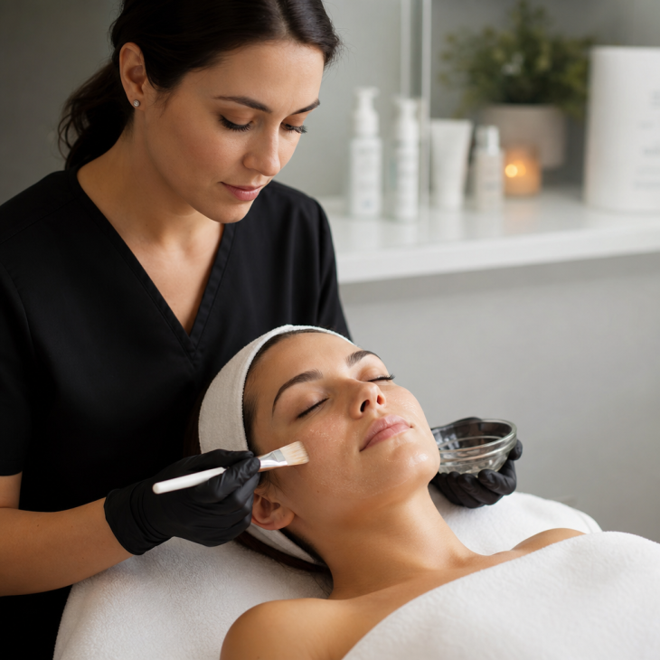Customized facial treatment focused on healthy-looking glowing skin