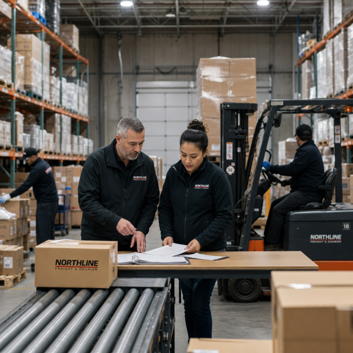 Warehouse team preparing for increased shipment volume