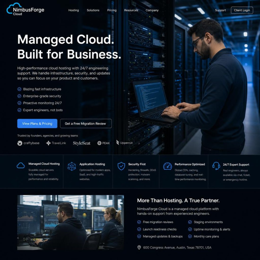 Cloud infrastructure platform illustration