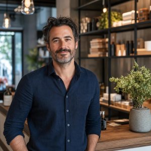 Portrait of a hospitality client in a professional setting
