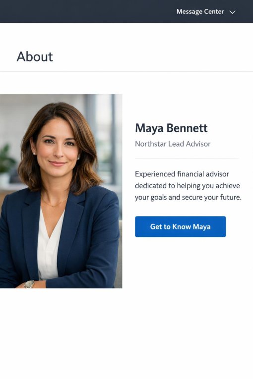 Professional portrait of Maya Bennett, Northstar lead advisor