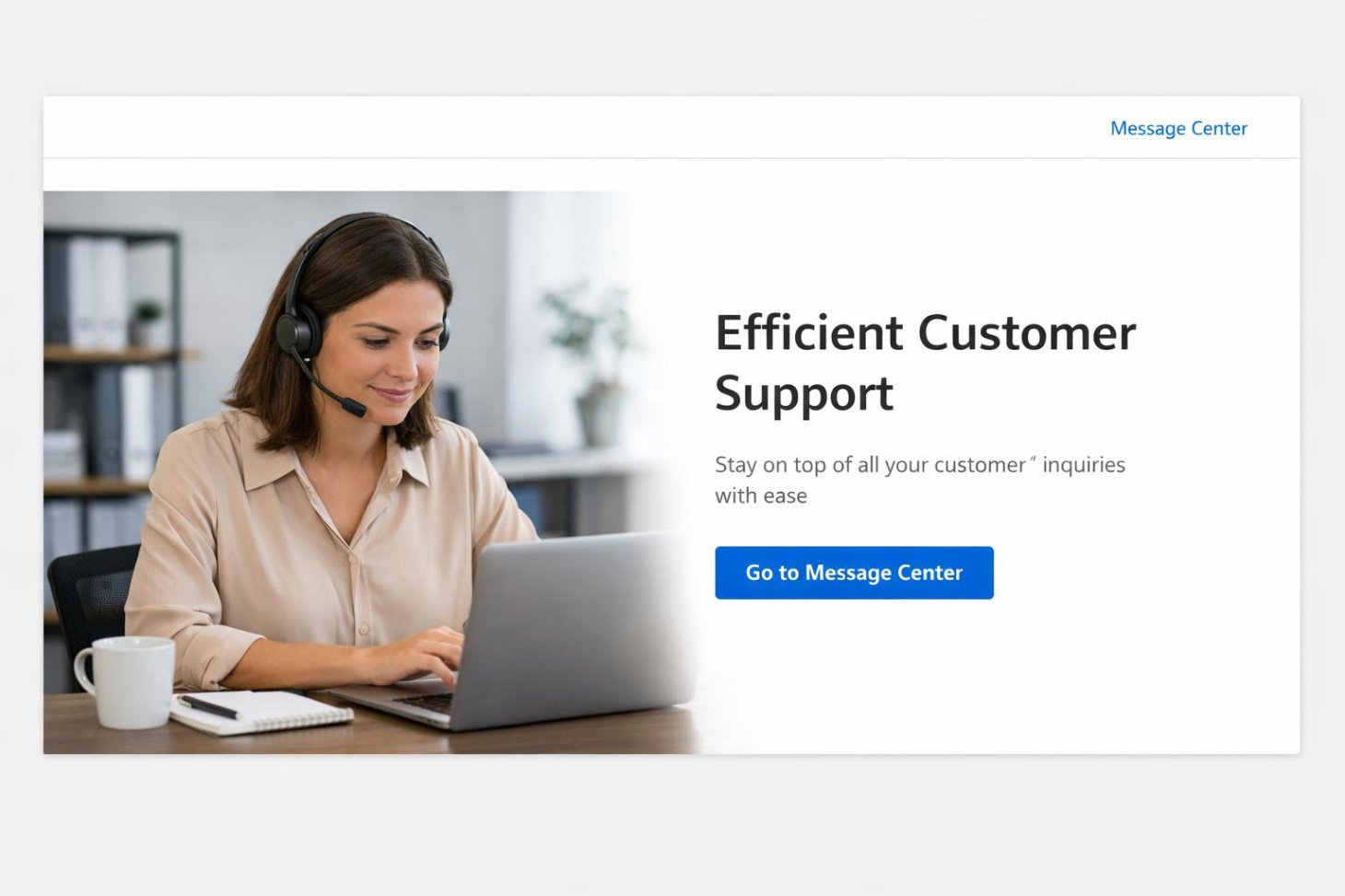 Customer support specialist reviewing messages on a laptop