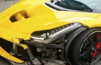 Ferrari LaFerrari поврежден в ДТП в Китае