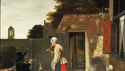Эта голландская картина изображала игровую пьянку XVII века, пока кто‑то не стёр одного игрока, испортив веселье. Музей только что восстановил пьющего солдата