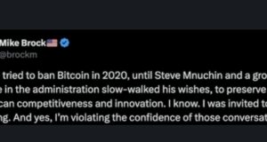 Mike Brock erzählt, wie Trump versuchte, Bitcoin im Jahr 2020 zu verbieten.