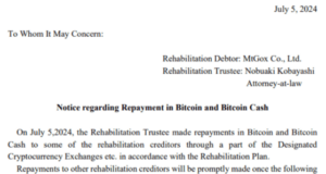 Mt. Gox startet Auszahlungen: Nutzer erhalten Entschädigung in Bitcoin und Bitcoin Cash