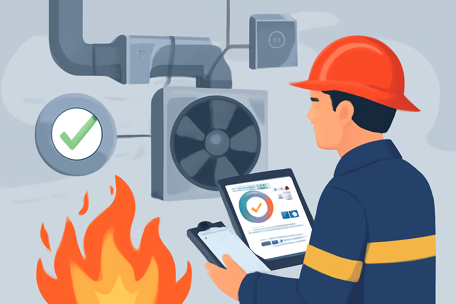 Эффективные методы автоматического контроля вентиляторов в системах газодымоудаления для обеспечения пожарной безопасности