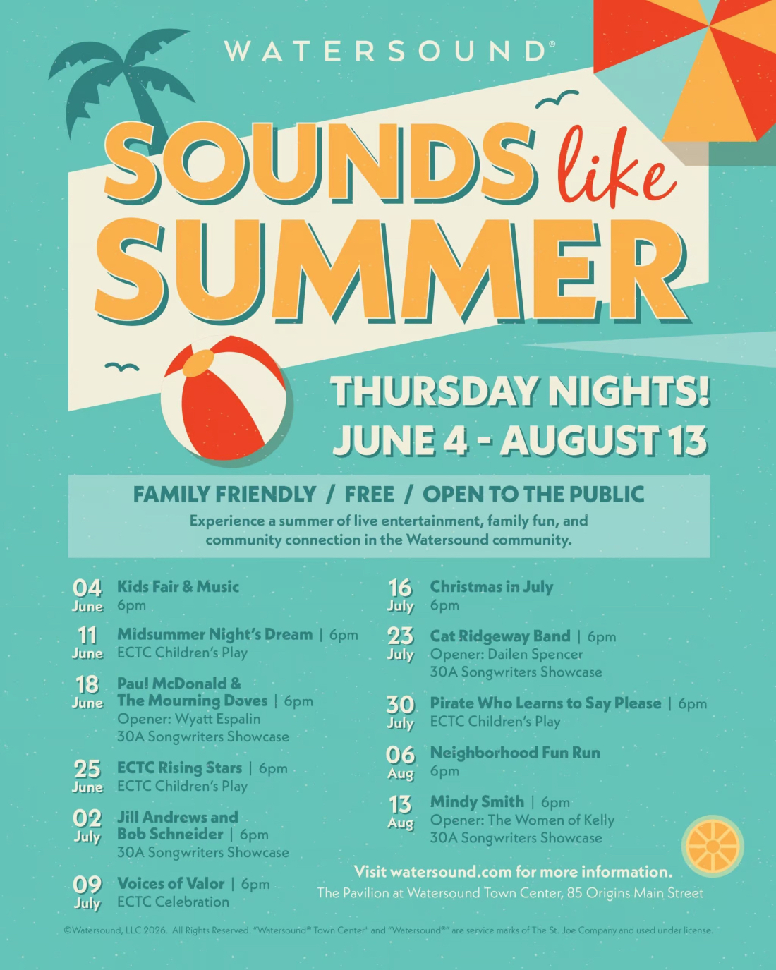 Лучшие события и развлечения на 30A на неделе 10–16 августа