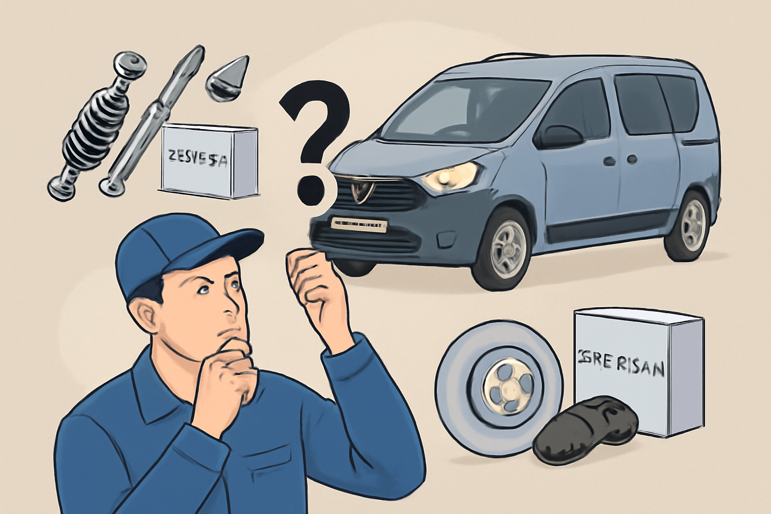 Как правильно выбрать запчасти для Renault Dokker: оригинал или совместимые детали