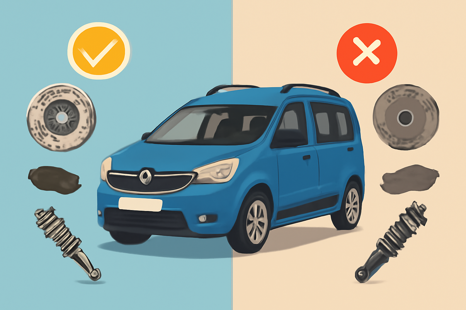 Как правильно выбрать оригинальные и неоригинальные запчасти для Renault Dokker: преимущества и недостатки
